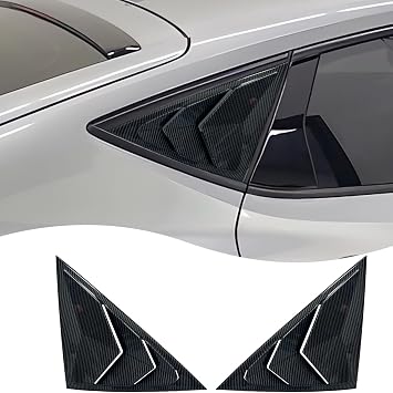 MUXEE Window Louver,for Acura Integra 2023 2024 2025, ABS Print Sport Window Decorative Covers, Exterior Trim Accessories - Carbon Fiber
