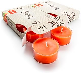 Grapefruit Premium Tealight Candles Multi Pack - Highly Scented with Essential Oils - 12 Pink Tea Lights - Beautiful Candlelight - Made in The USA - Fruit & Berry Collection