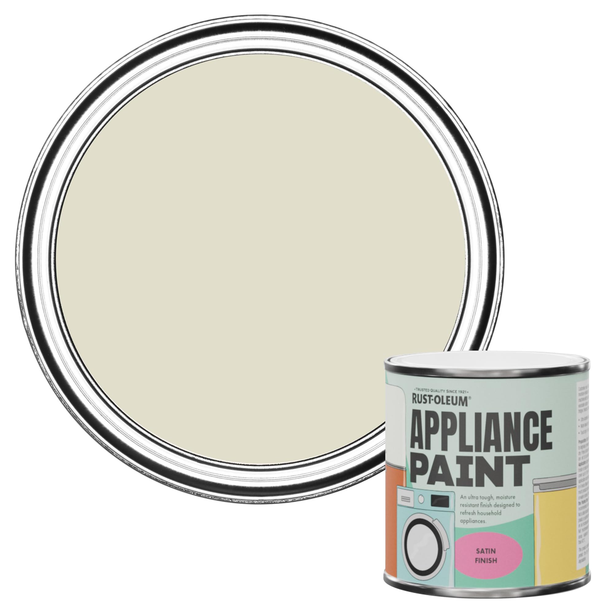 Rust-Oleum Appliance Paint in Satin Finish - Relaxed Oats 250ml