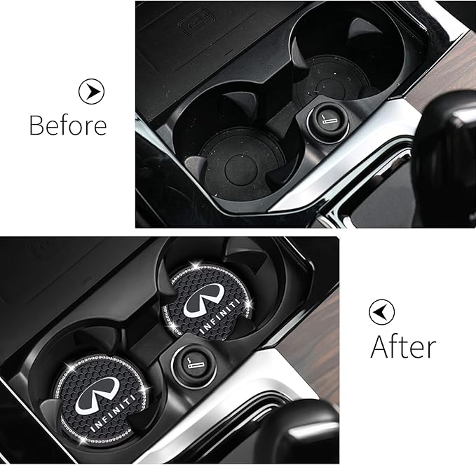 Portavasos de silicona negro redondo para coche 2.75 pulg miniatura 4