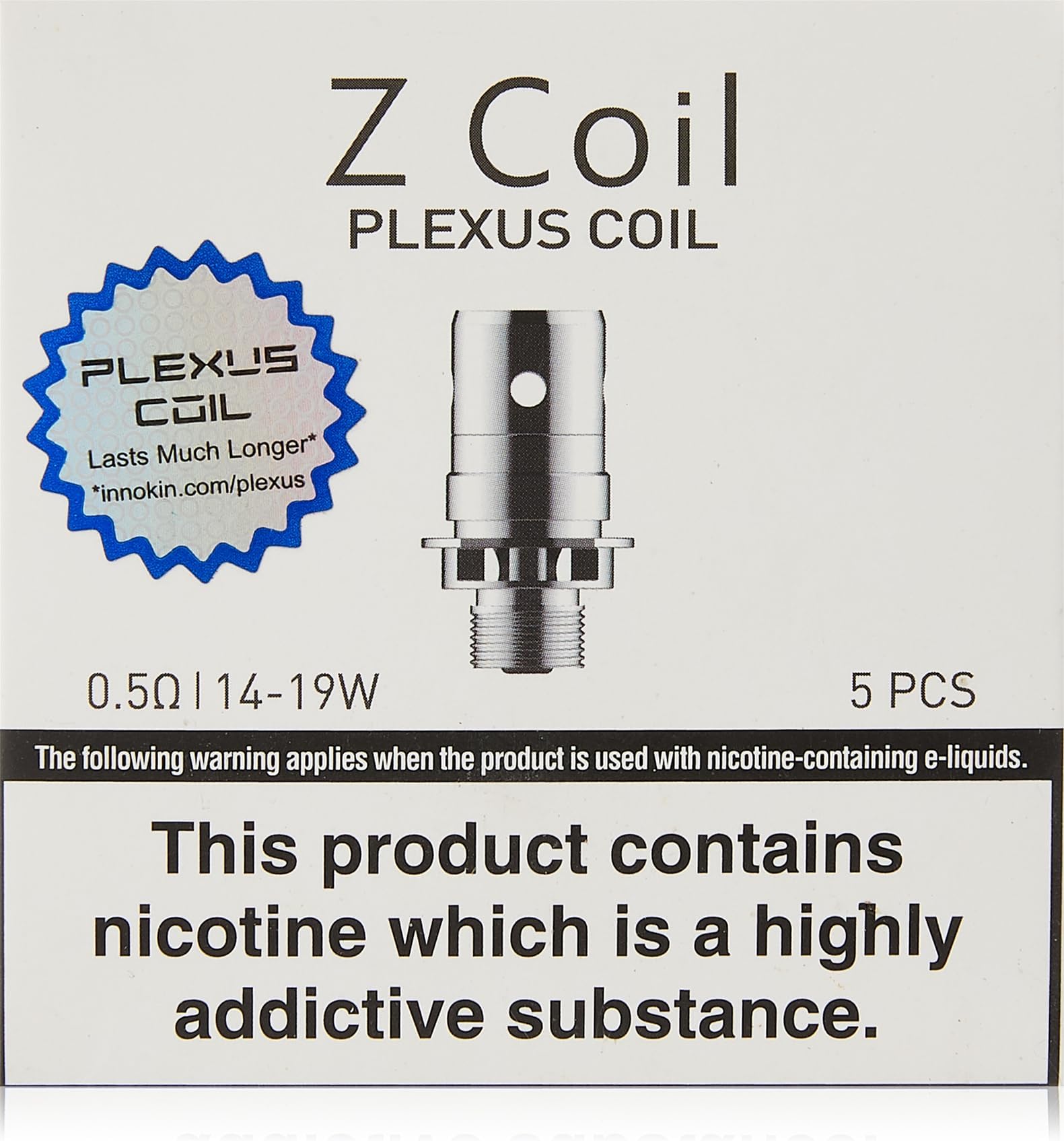 Zenith Plexus Coil 0.5ohm 5 Pack | No Nicotine