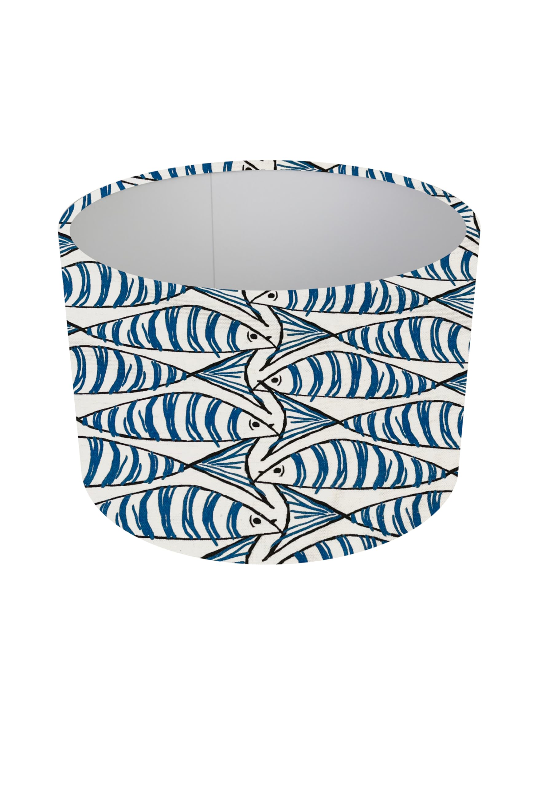 Blue Fish Padstow Table lamp Shade 35cm (Diameter 14" x Height 8.75")