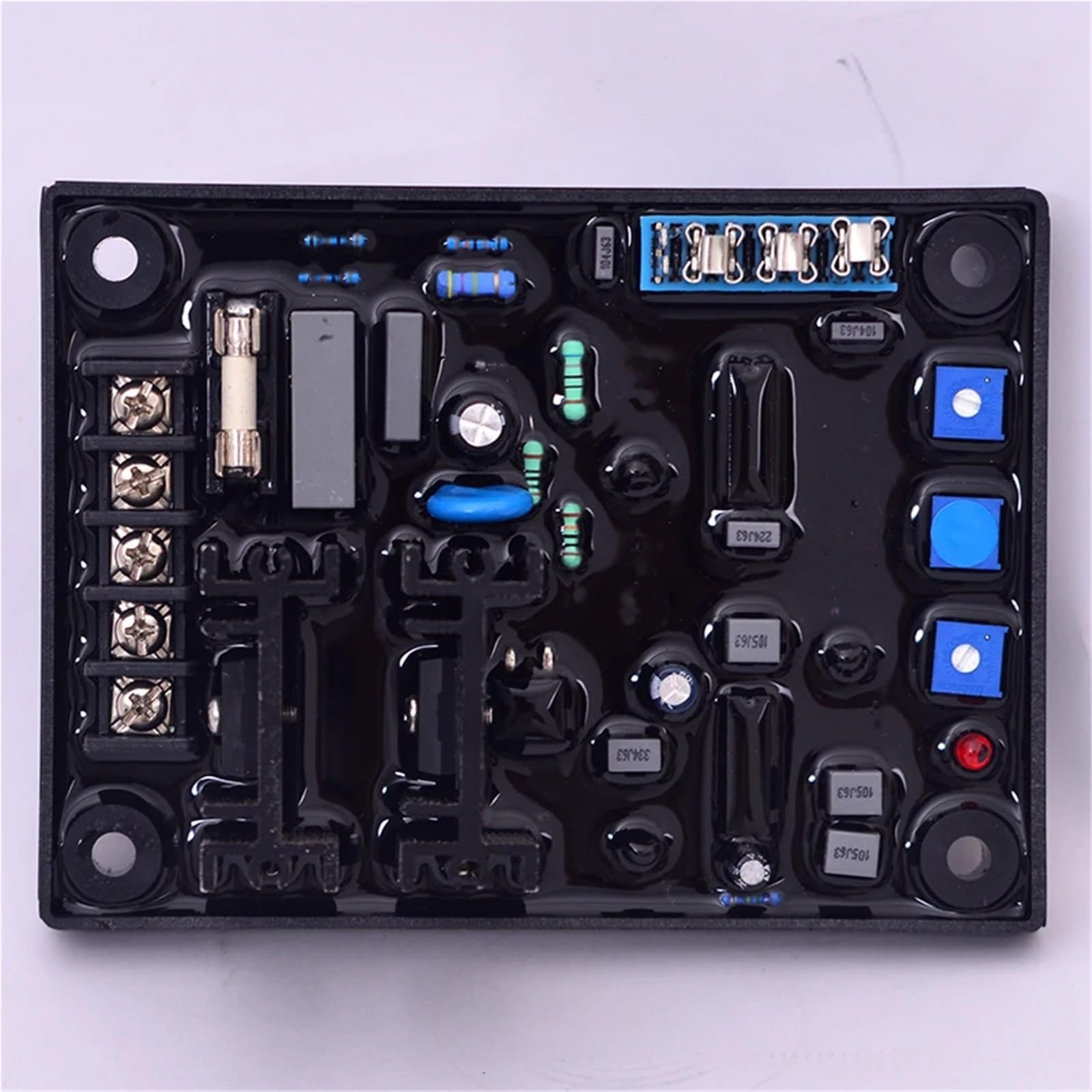 1 unidad de regulador AVR TC05A for generador diésel sin escobillas, regulador de voltaje automático electromagnético, placa reguladora.