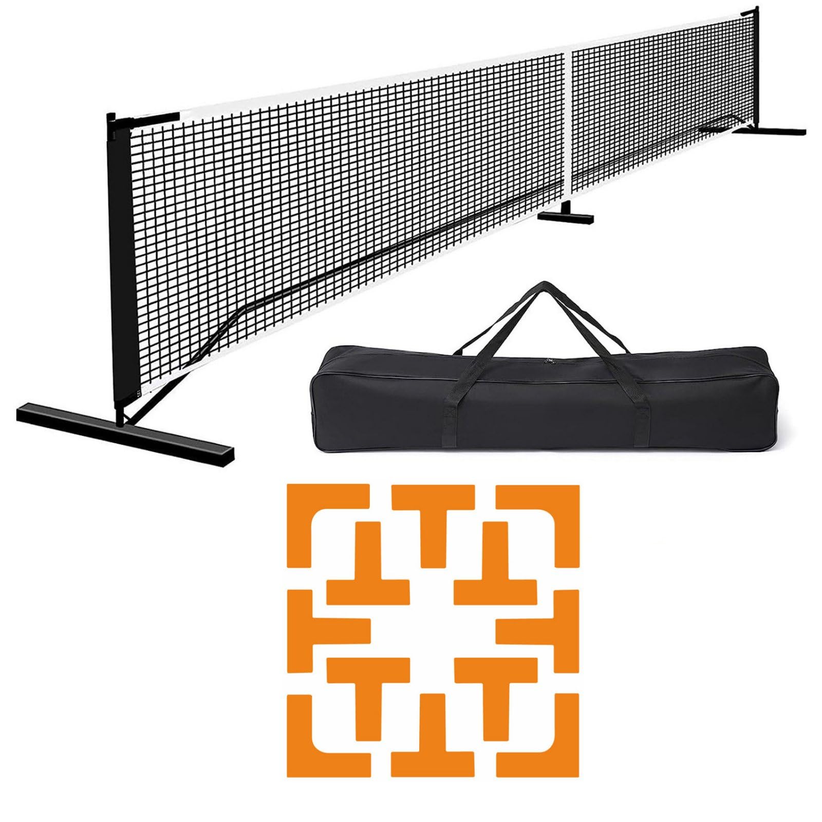 Set Marca Campo Pickleball Portatile Kit Linea Campo Pickleball Installazione Rapida Attrezzatura Sportiva per Torneo