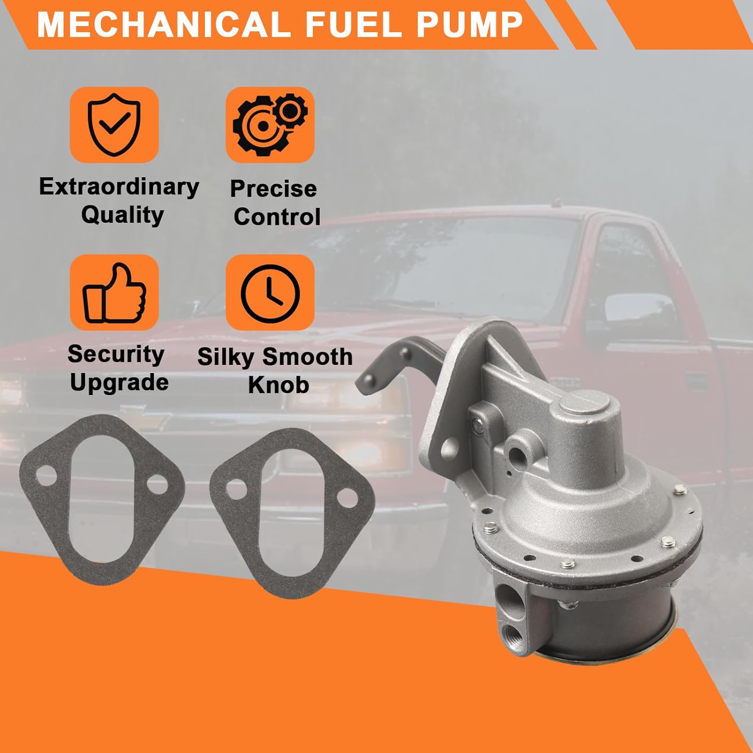 SP1344MP USMP01878 M16114 M16235 6440151 1523429 SP1065MP 602-1001 Mechanical Fuel Pump Compatible with GMC 100-3500 Series Trucks L6 1951-1962 Fit for Chevrolet Trucks L6 216Ci 235Ci 1937-1962