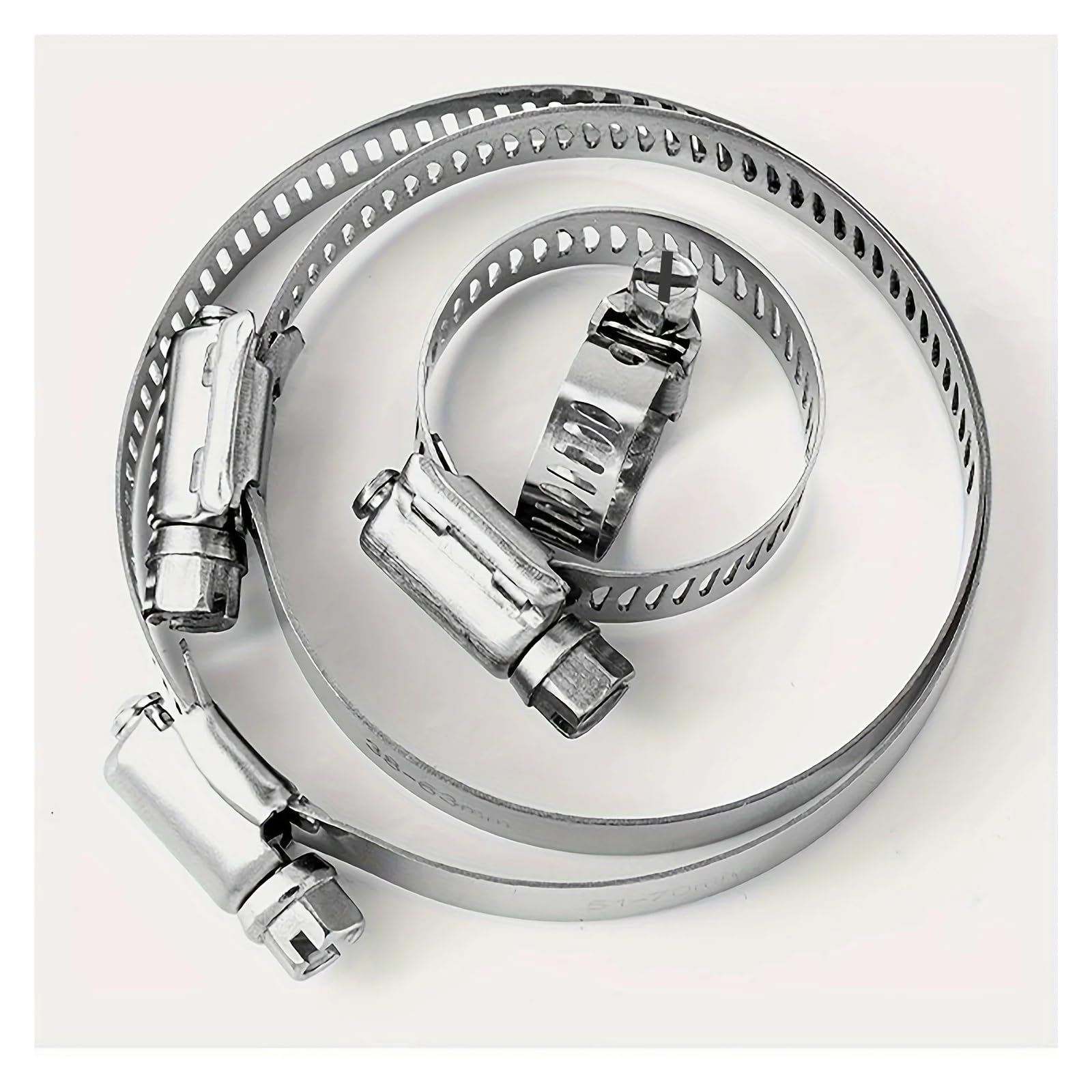 120-teiliges Edelstahl-Schlauchschellen-Set – einfach anzuziehen, Schneckengetriebe, 0,6 cm bis 2,5–1,3 cm, ideal für Sanitär- und Auto-Projekte