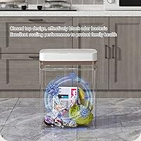 Vista 5 de Asixxsix Bote de basura de baño sin contacto, 18 L, 4.75 galones, con sensor de movimiento automático, funciona con pilas, delgado e inteligente