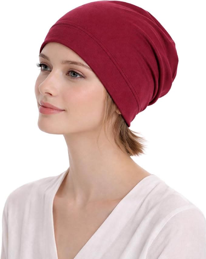 Gorro unisex de bambú para dormir piel sensible miniatura 8