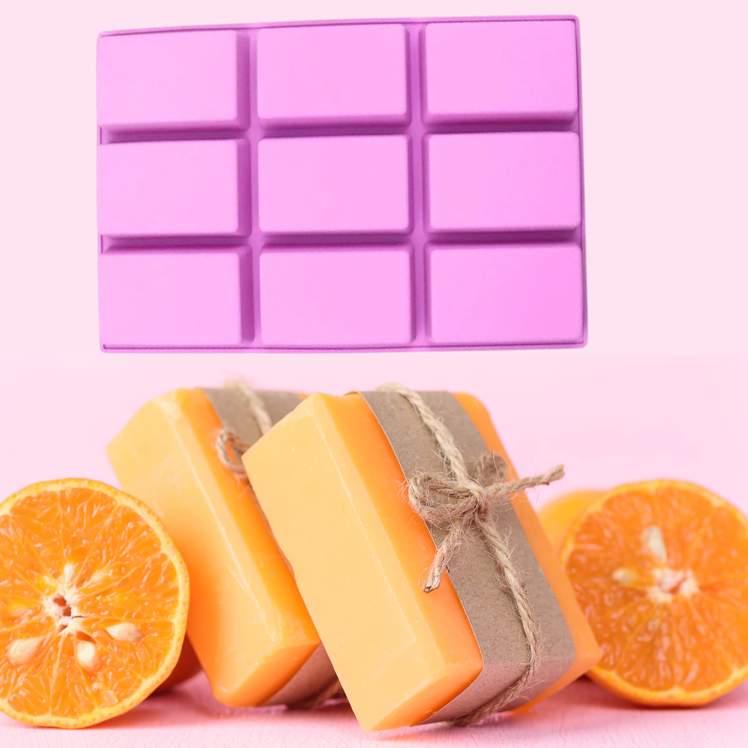 Silicone Flexible & Reusable Soap Mold | 9 Cavity Rectangle Soap Mold | Rectangular Soap Tray Mold | Soap Mold for Homemade Bars | Soap Mold For Rectangle Bars For Homemade Soaps, Bath bomb ( Multicolor – PK1 )-image-17