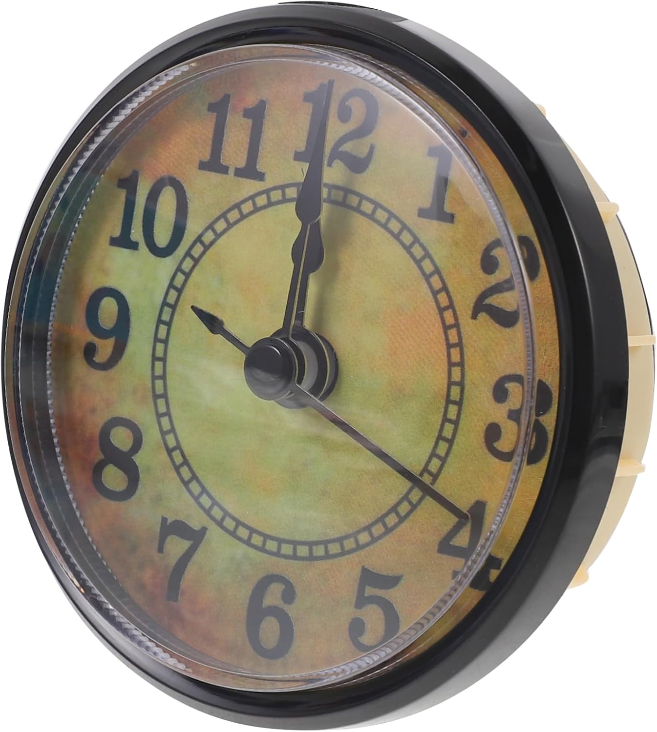 Mobestech 5pcs Vintage Clock Insert for Crafts Round Design Easy Reading Bezel for Unique for Creative