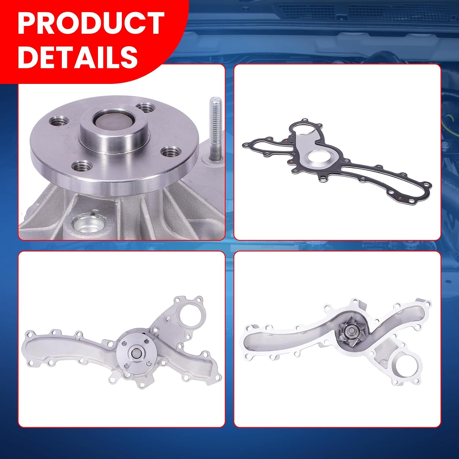 MOCA 16100-09440 Engine Water Pump Kit Fit 2007-2018 for Lexus ES350, 2005-2018 for Toyota Avalon 3.5L, 2007-2016 for Toyota Sienna 3.5L