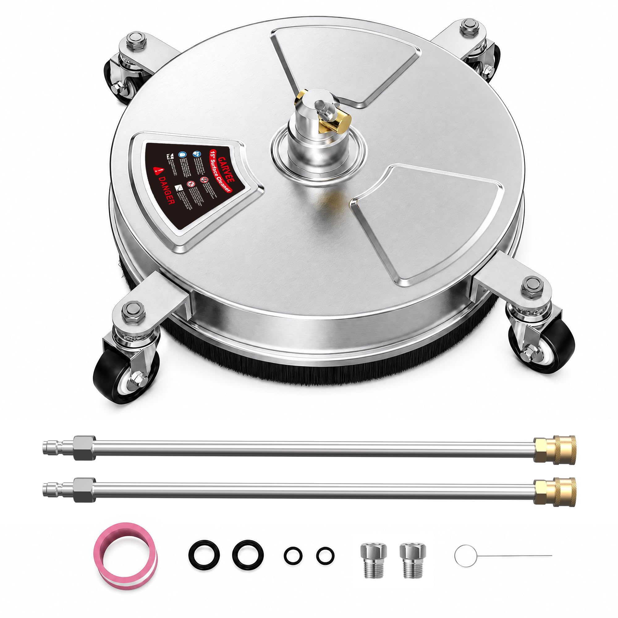 Garvee 15 inch surface cleaner with wheels