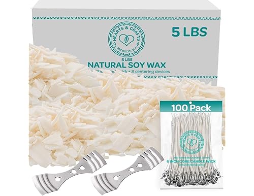 Candle Wicks - Best Pre Waxed Wicks 6 Inch for DIY Soy Candles [2024]