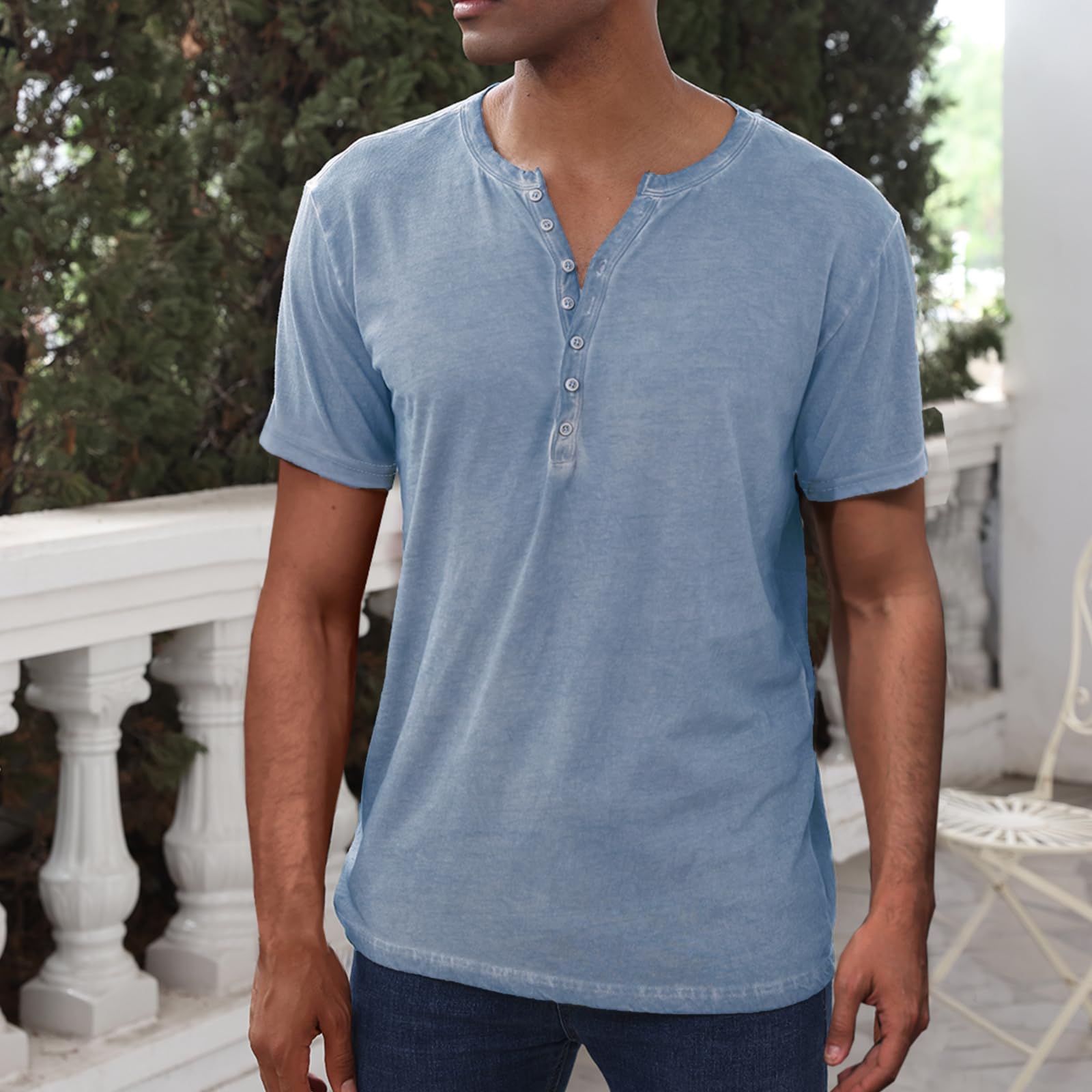 YawYews Maglia Manica Lunga Uomo Maglietta Cotone Uomo T Shirt Manica Lunga Aderente Lunghe Vintage retrò M-3XL