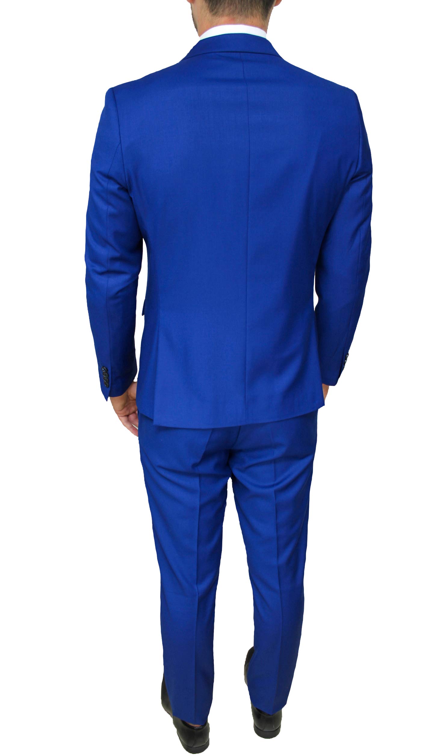 Abito Completo Uomo Blu Doppiopetto Sartoriale Elegante Cerimonia