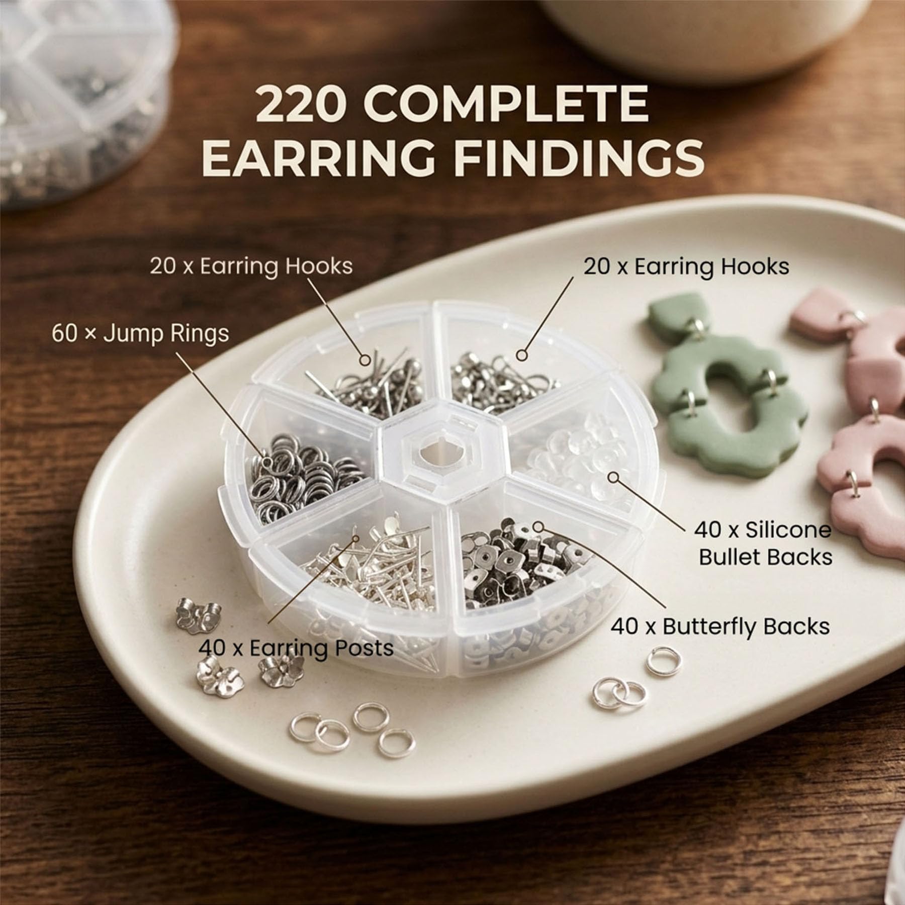 DIY Earring Making Kit - Polymer Clay Jewelry -5