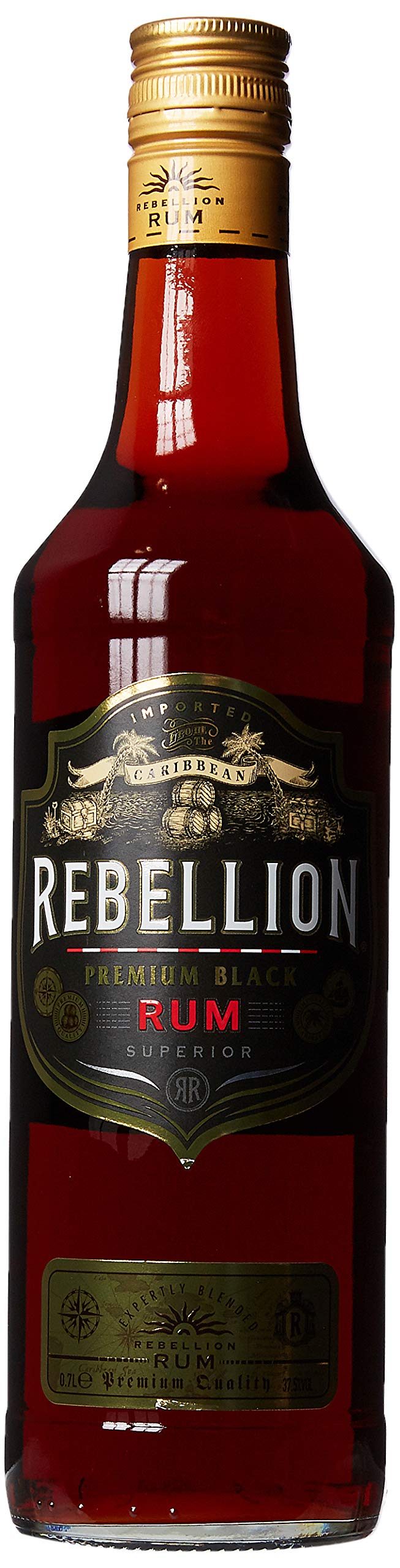 Rebellion Premium Black Rum 70 cl