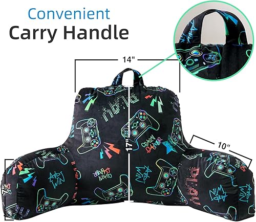 Miniatura 2 de A Nice Night Almohada de descanso para la espalda de los niños para leer y ver la televisión, almohada de descanso para descansar con cómodo apoyo