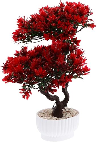 DOITOOL Árbol bonsái artificial en maceta, plantas de pino sintético en maceta, plantas de casa falsas de plástico, decoración de escritorio zen DOITOOL Árbol bonsái artificial en maceta, plantas de pino sintético en maceta, plantas de casa falsas de plástico, decoración de escritorio zen