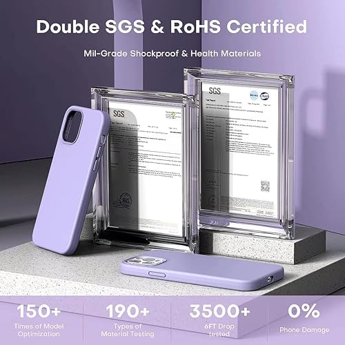 Vista 129 de TOCOL - Funda 5 en 1 para iPhone 11, con 2 protectores de pantalla + 2 protectores de lente de cámara, funda delgada de silicona líquida a prueba