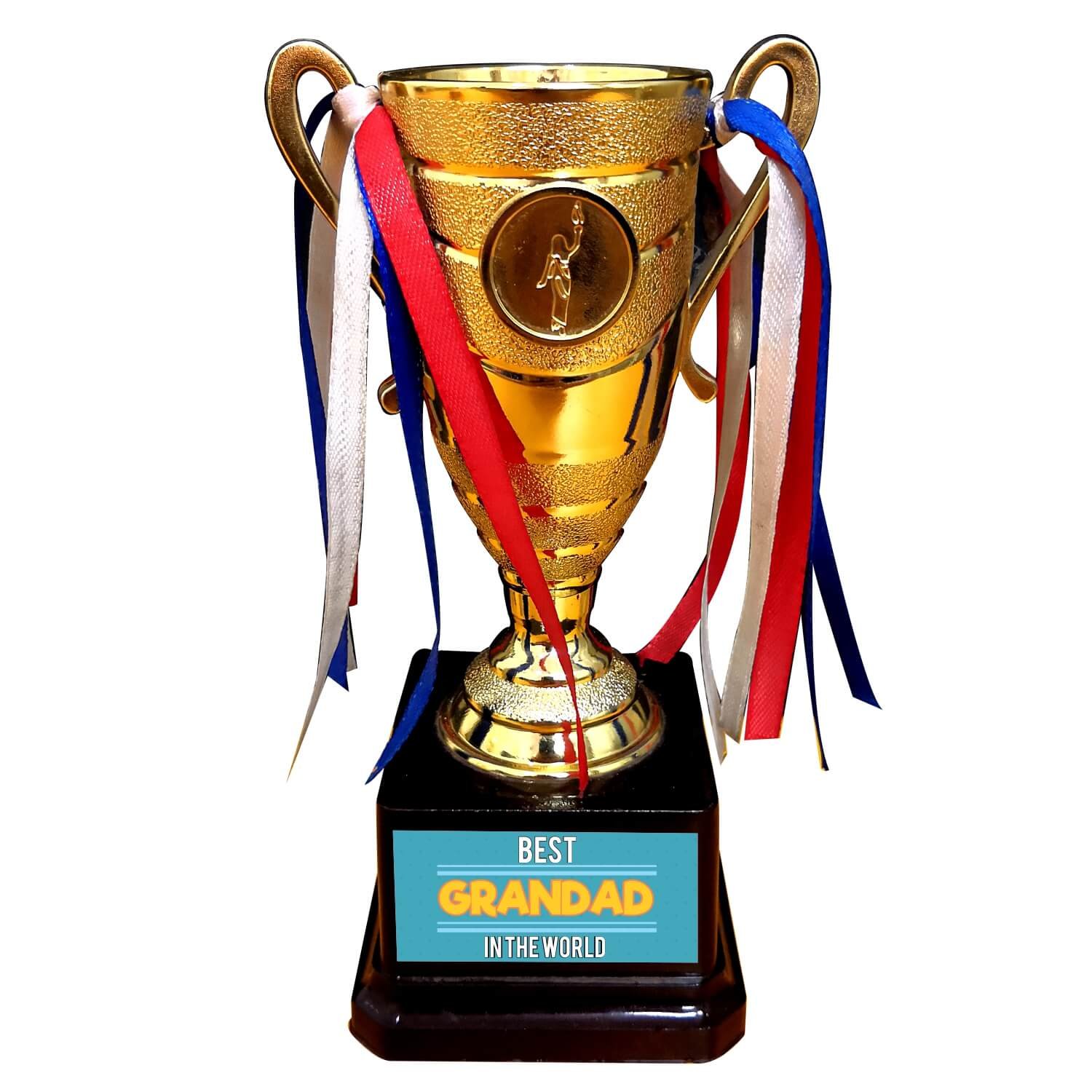 Yaya Cafe Birthday Gifts for Grandfather Best Grandad in The World Trophy Golden Champion Award for Grandad (B07DGGF41B) Amazon Price History, Amazon Price Tracker