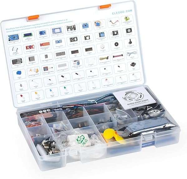 ELEGOO Mega R3 Kit de Démarrage Ultime Le Plus Complet avec Manuel d'Utilisation Français pour Débutants et Professionnels Compatible avec Arduino IDE - 2