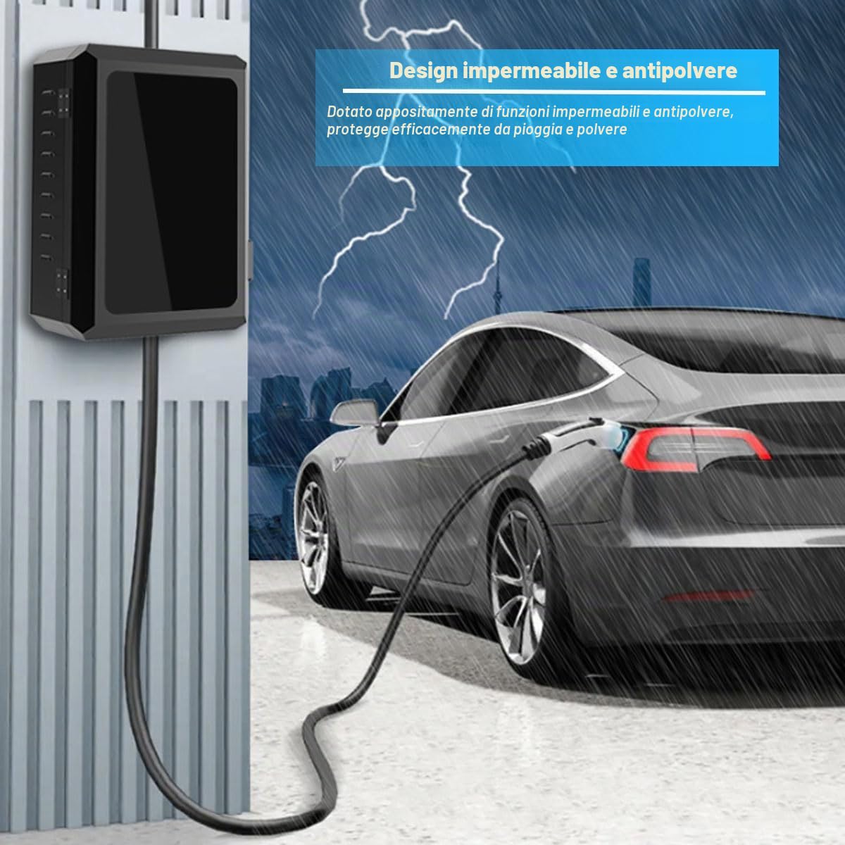Wallbox Weather Protection - Custodia protettiva universale per caricabatterie, protezione contro le intemperie, IP65 (resistente alla polvere) per scatole da parete e stazioni di ricarica