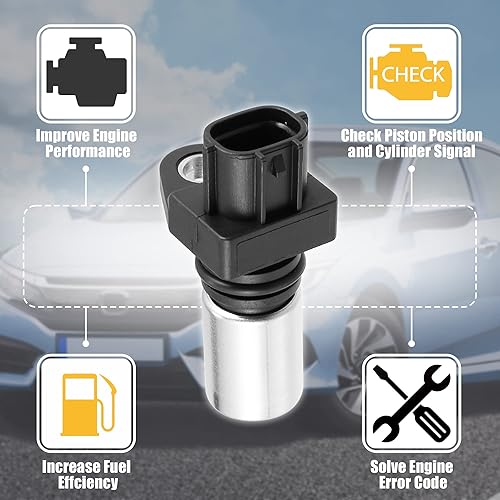 Miniatura 3 de X AUTOHAUX Sensor de posición del cigüeñal 90919-05005 para Toyota Hilux Land Cruiser para Toyota Hilux LN