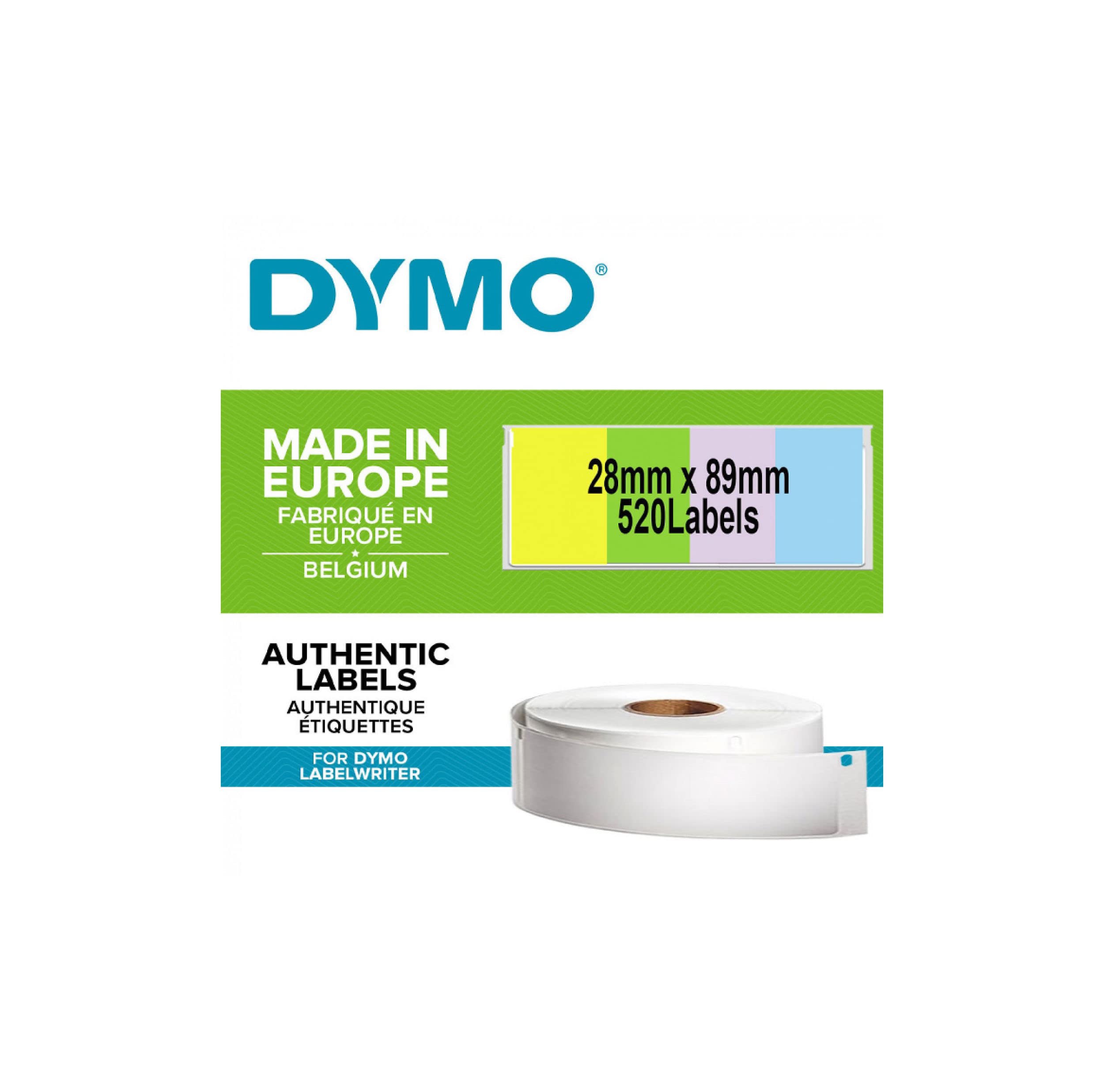 Dymo S0722380, LW Adres Etiketi, (89x28 mm) 520 Etiket/Paket, Karışık Renkli (99011)