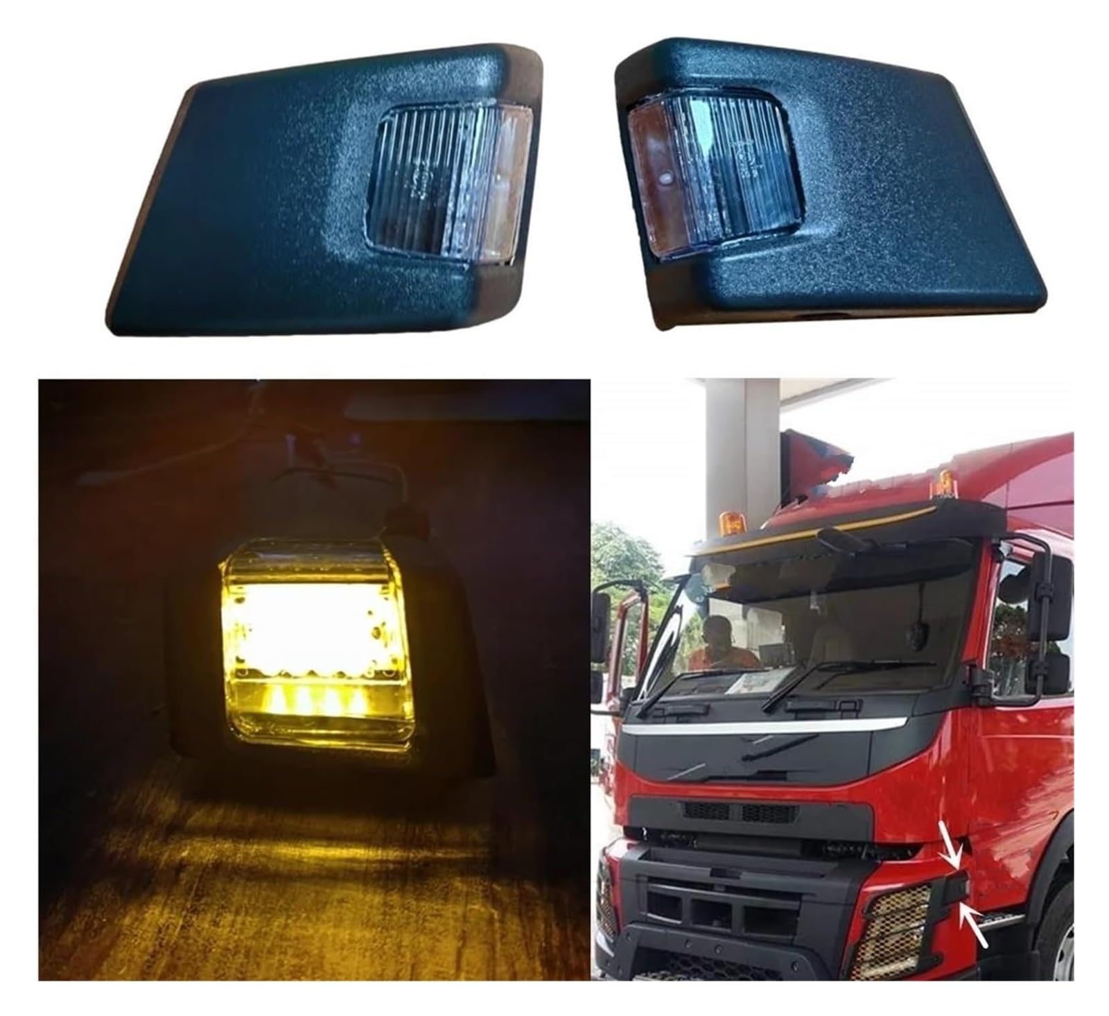 Intermitente Lateral Para Volvo FMX Luces Laterales LED Para Carrocería Camión Intermitentes OEM 84139925 84139927(1Pc LH 84139925)