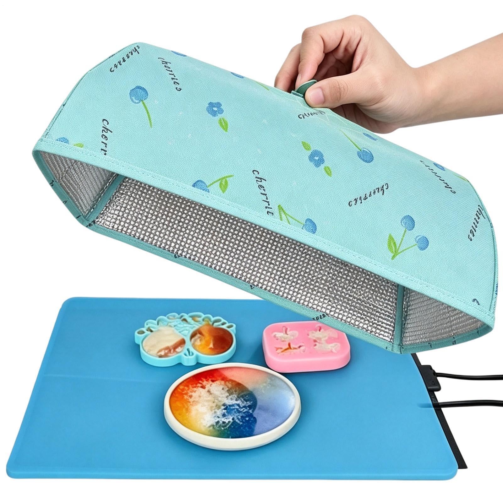 Tapis en Silicone pour résine Tapis Chauffant 38 x 38 x 15 cm à