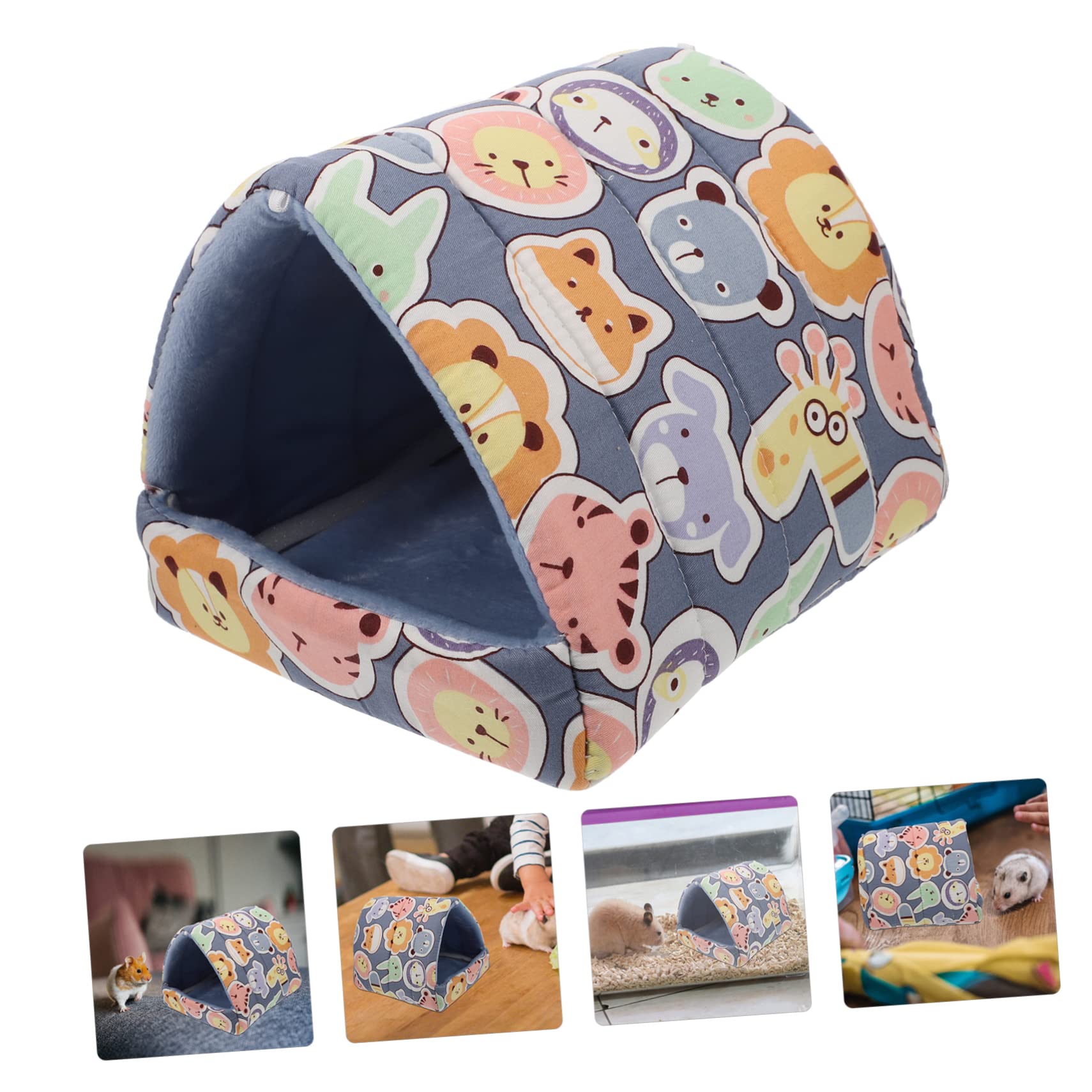 VANZACK 4piezas Cama Acogedora para y Hámsters De Aislante para Pequeñas para Chinchillas y Roedores Lavable y