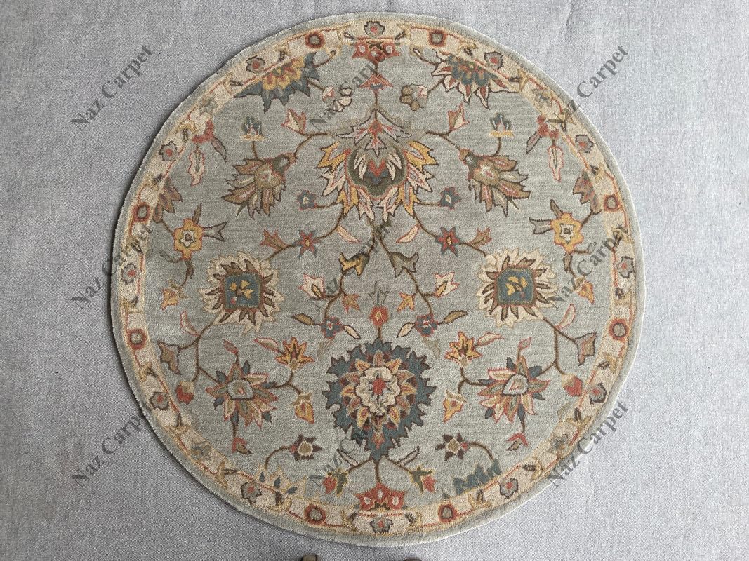 Amazon.com: Naz Carpet Area Rug - 10' x 10' Round, Multi Traditional ...