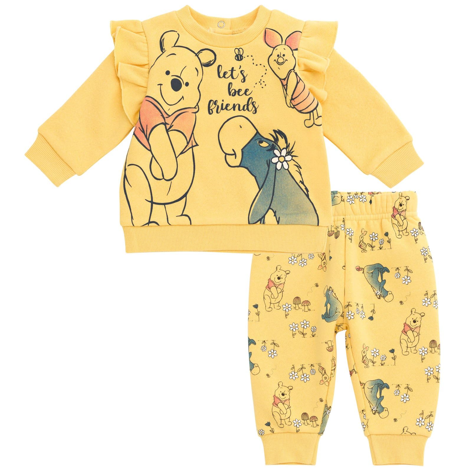 Disney Girls' Fleece Sweatshirt and Pants Set for Baby &amp; Kids