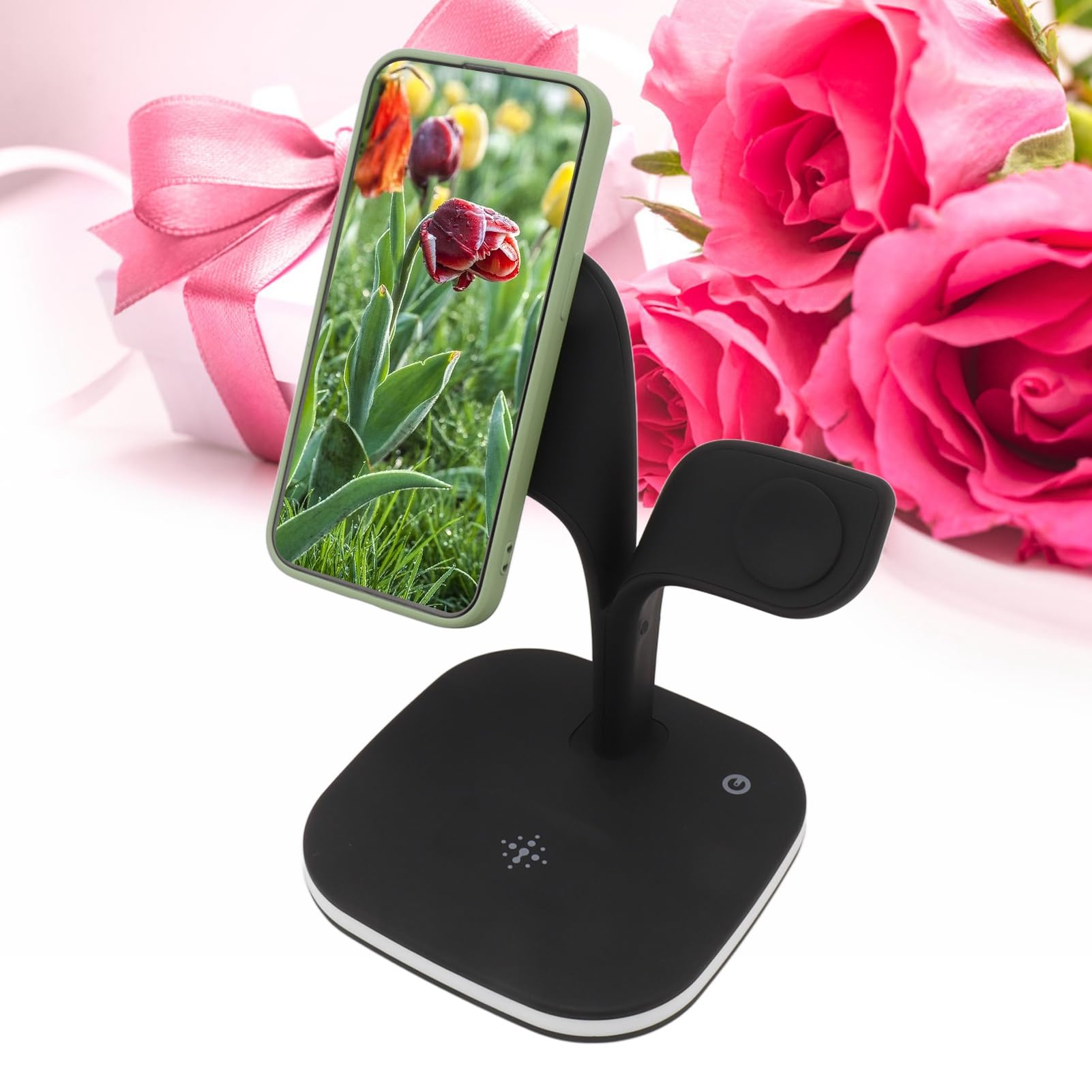 Bezprzewodowa stacja ładująca 5 w 1 Stacja szybkiego ładowania Przenośna magnetyczna podstawka do szybkiego ładowania telefonu dla IWatch