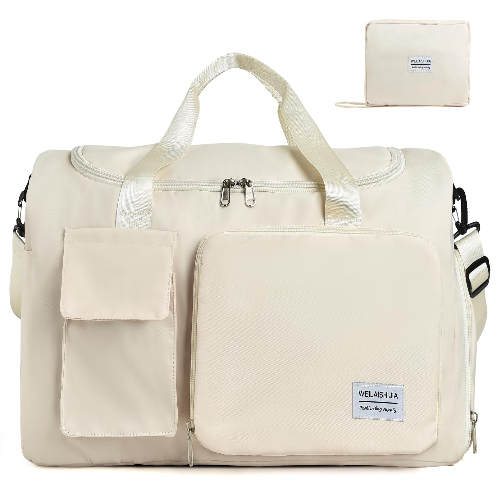 IwIeIaIrI Fitness Workout Gym Duffle Bag for Women with Shoes Compartment Waterproof Tote Bag and Weekend Bag for Girls Travel Duffle Bag with Dry and Wet Separation for Sports Activity Yoga Camping