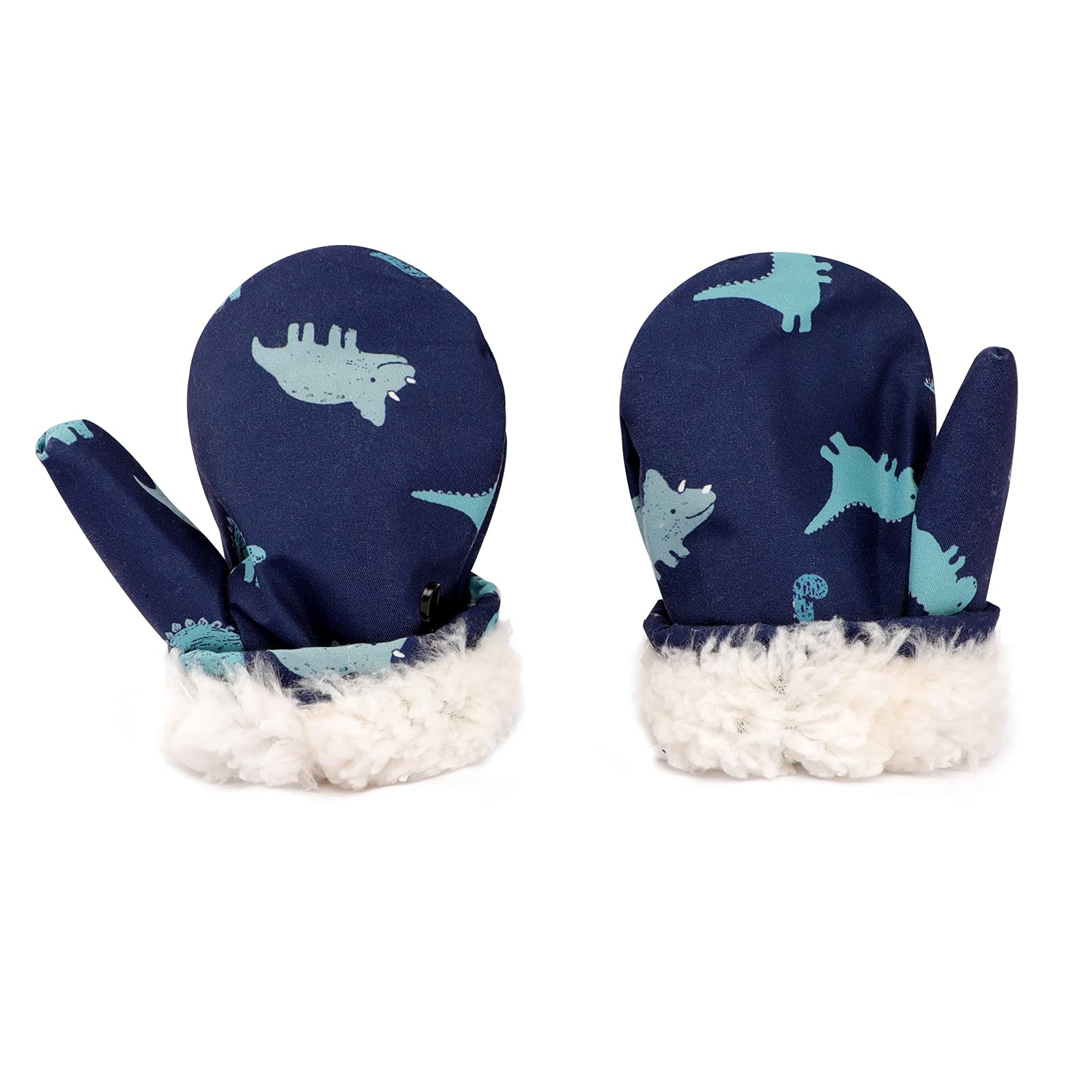 Guanti Da Sci Bambini Impermeabili QKURT - Termici Con Fibbia Anti-Smarrito | Per Neve E Sport Invernali - Foto 12