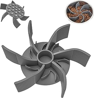 Slow Feeder Insert for Dog Bowl, Silicone Slow Feeder Dog Bowls Insert with Suction Cups to Slow Down Eating for Large Medium Small Breed Dogs (Grey)