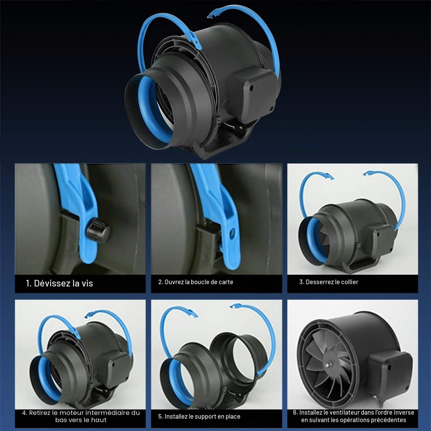 HG Power Extracteur d'air 100mm Ventilateur d'extraction Silencieux pour Salle de Bain, Bureau, Tentes de Plantation