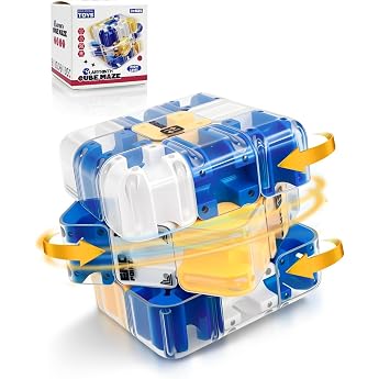 DealKits 3D Magic Cube, Labyrinth Ball, Complex Puzzle with Rolling Balls, 3D Puzzle Cube Toy, Interactive and Practical Brai