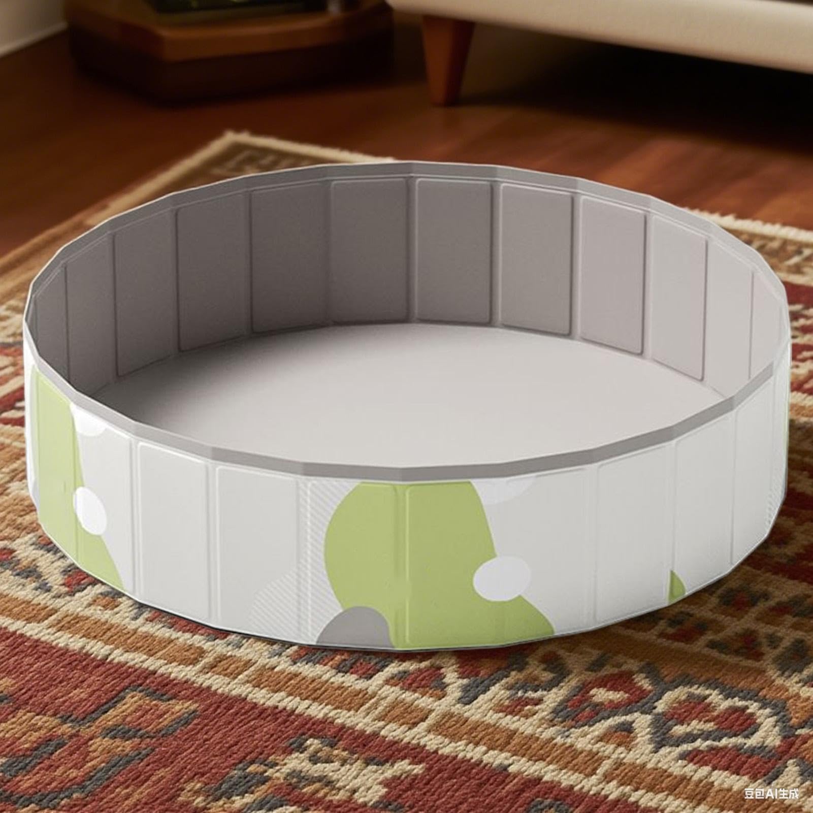 Piscina Pieghevole Bambini, 80cm, Piscina, Antiscivolo E PVC Ispessito, Rigida Portatile Antiscivolo all'Aperto Interno Giardino
