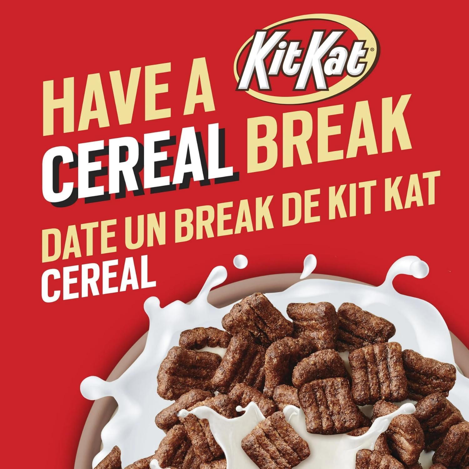 Cereales de desayuno de cacao Nestlé KitKat con chocolate con leche, 12 x 330 g (3,96 kg)