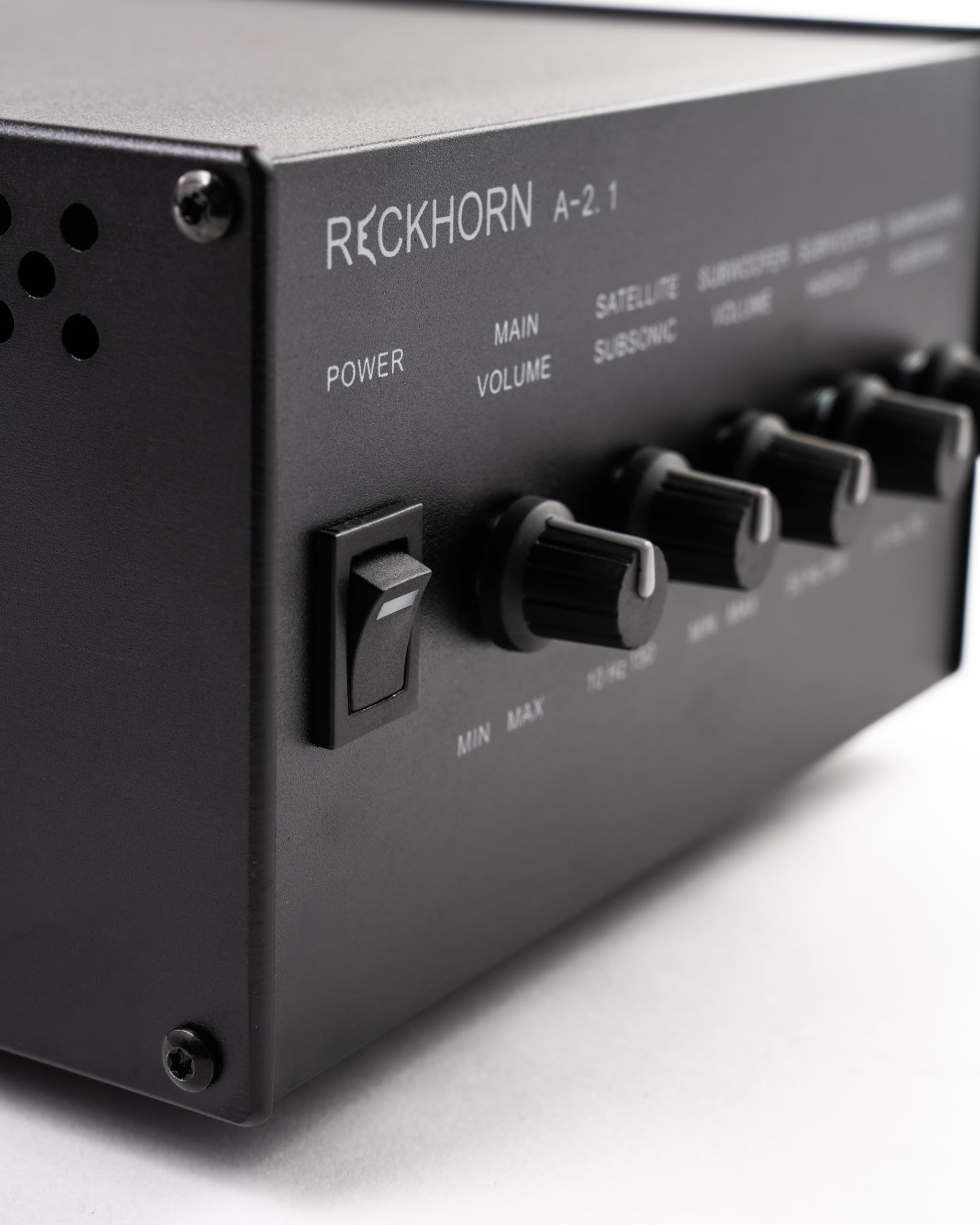 Reckhorn Stereo Verstärker 2.1 Mono Subwoofer - Stereo Endstufe & Aktivweiche