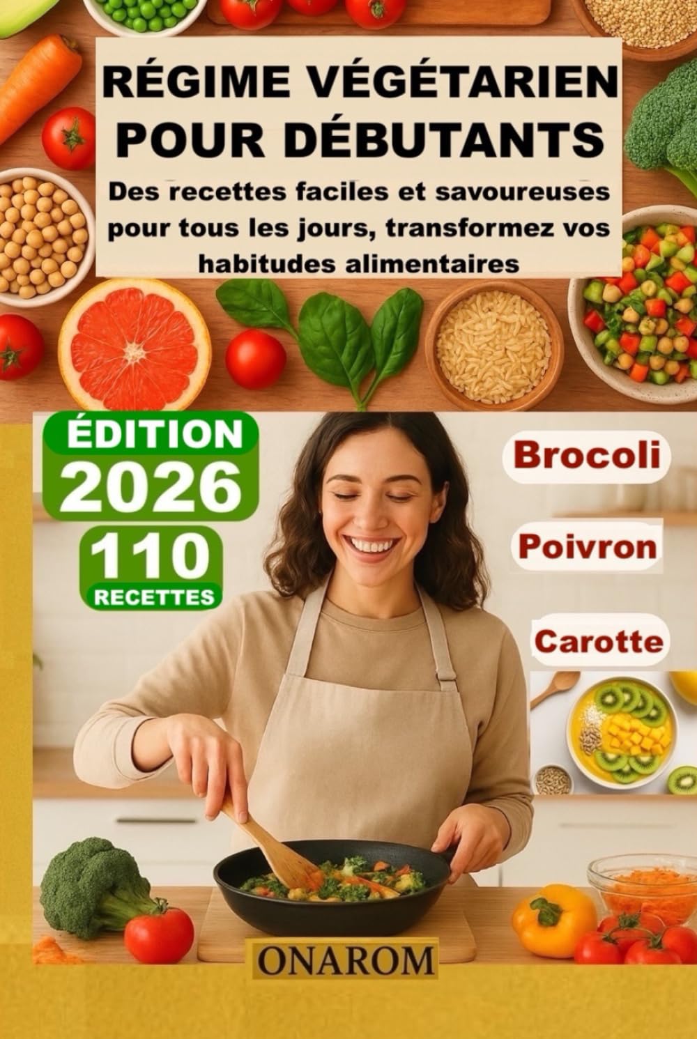 RÉGIME VÉGÉTARIEN POUR DÉBUTANTS: Des recettes faciles et savoureuses pour tous les jours, transformez vos habitudes alimentaires