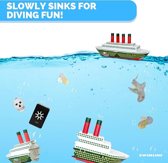 Swimline | Underwater Dive Toys for Kids | Sunken Ship Treasure