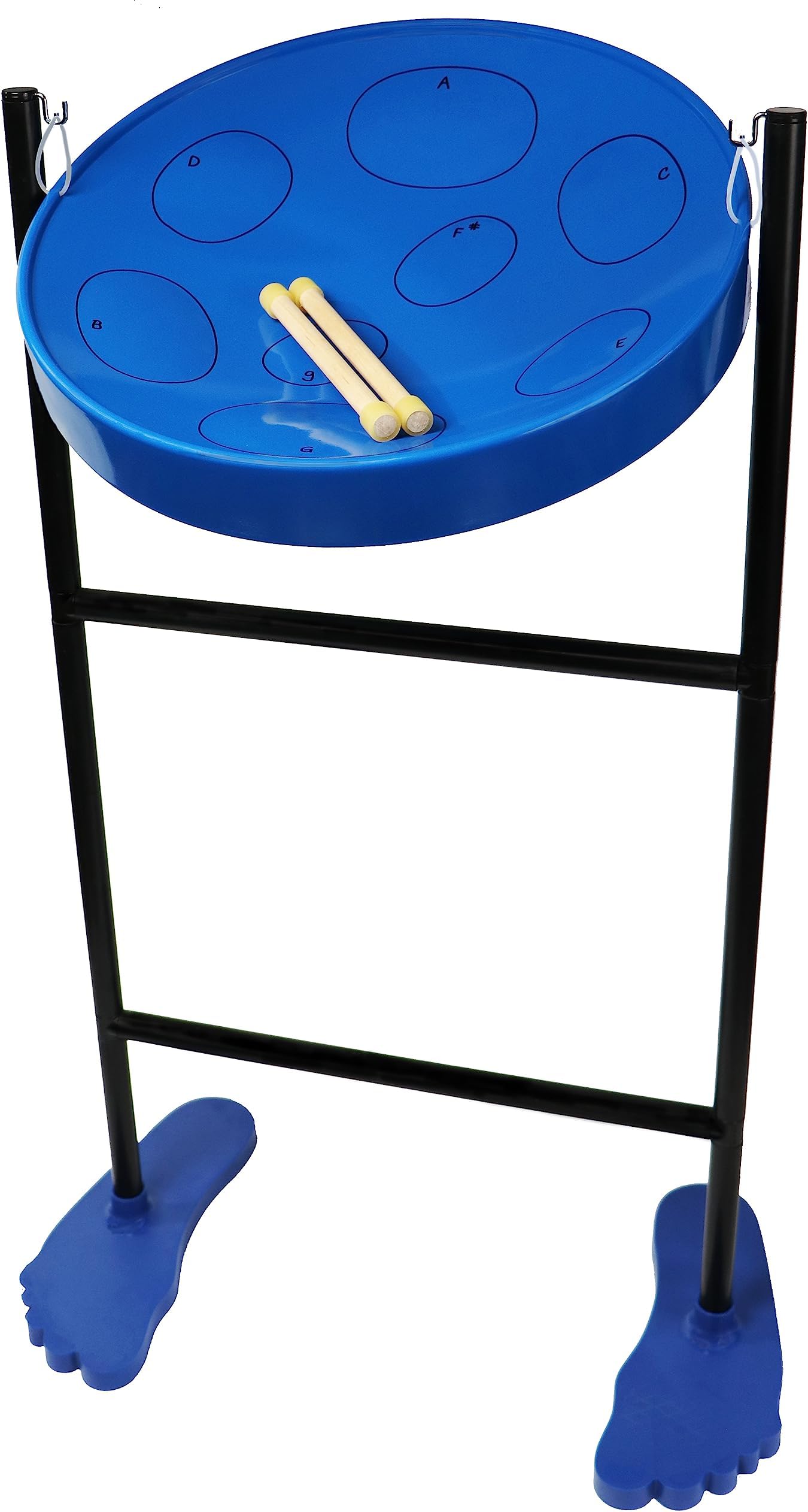 Panyard Jumbie Jam Steel Drum (W1158) Silver Musical