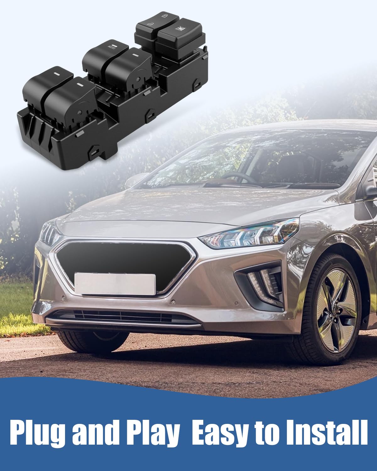 Power Window Main Switch Fit for Hyundai Ioniq Hybrid 2016-2022 Replace 93570G20104X 93570G2010 193570-G2010 93570-G20104X