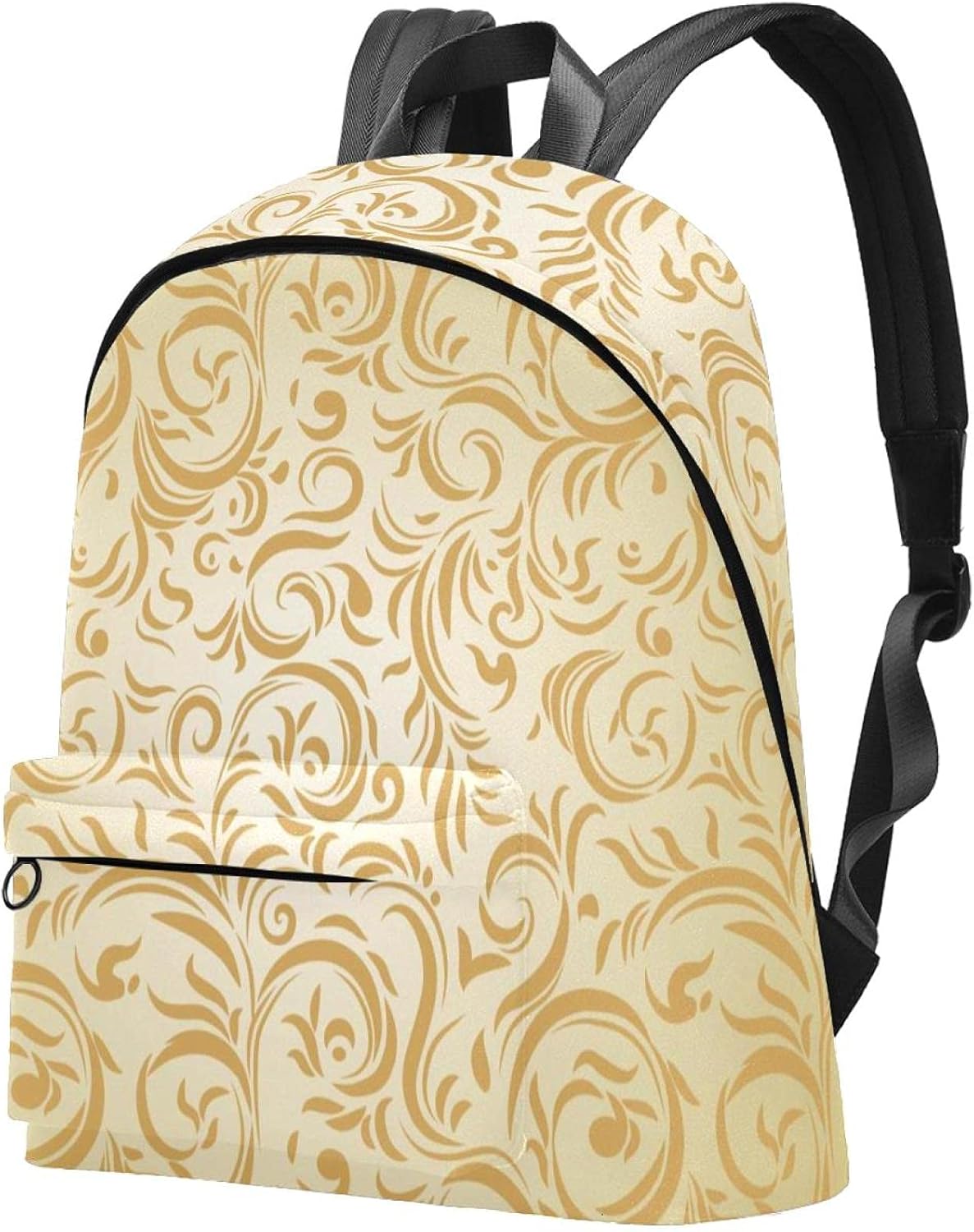 yellow floral backpack
