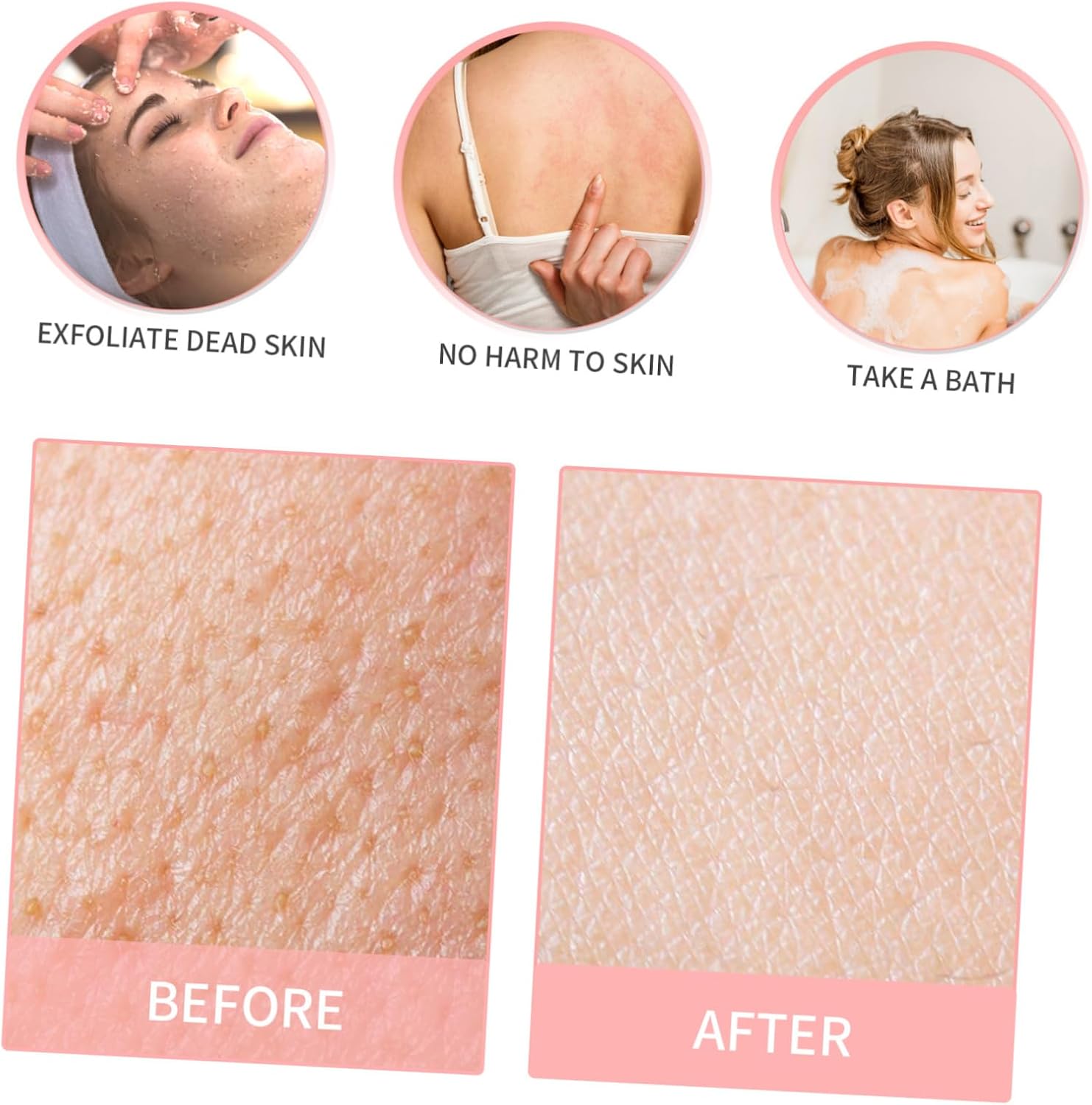 Uonlytech 50pcs Loofah Face Pads, Natural Sponge Exfoliating Face Pads Reusable Makeup Remover Facial Body Scrubbers Pad for Women and Men Facial Cleansing