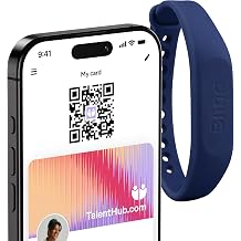 Blinq NFC Digital Business Card - Wristband - Tap to Share Blue